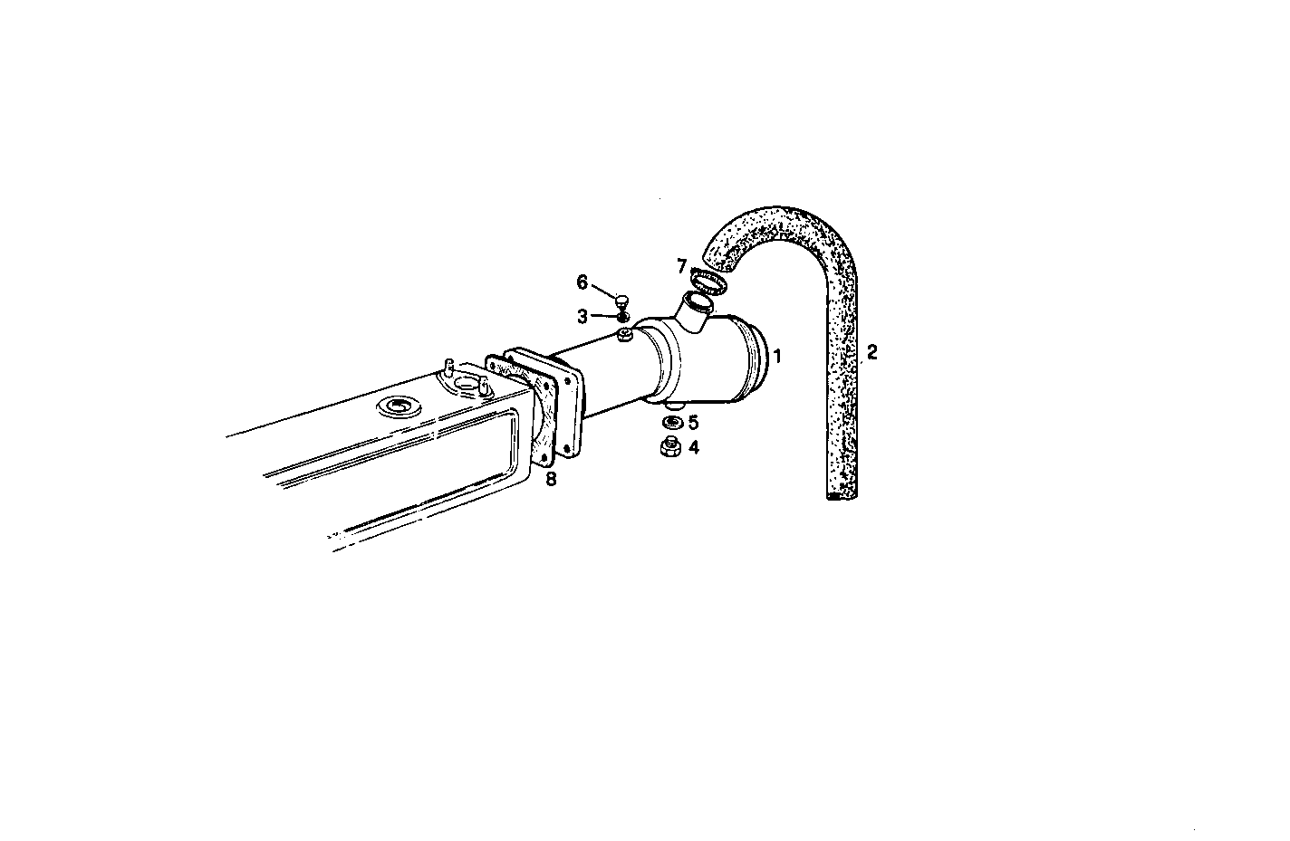 GAS-WATER MIXER WITH STERN OUTLET