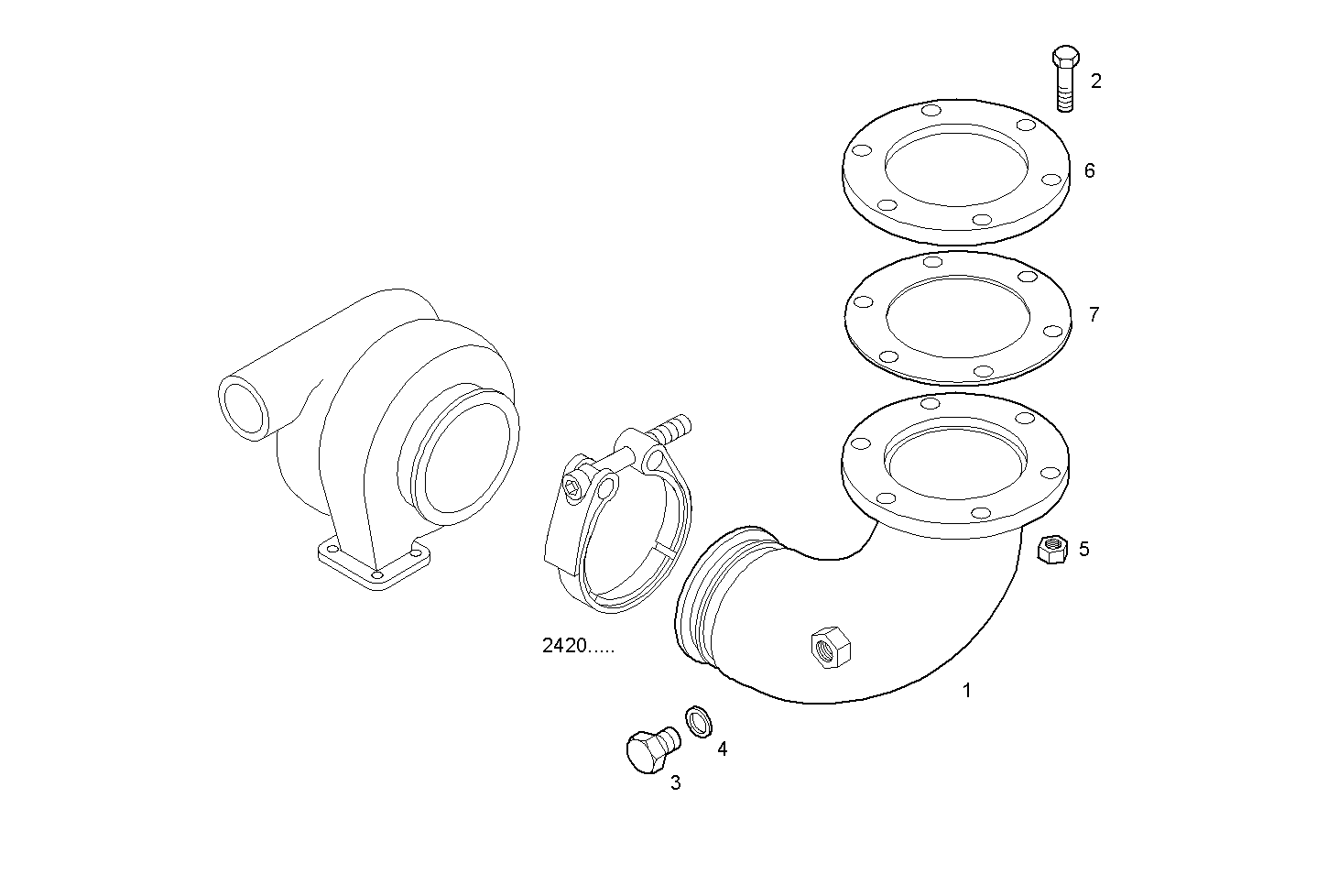 TURNING EXHAUST ELBOW