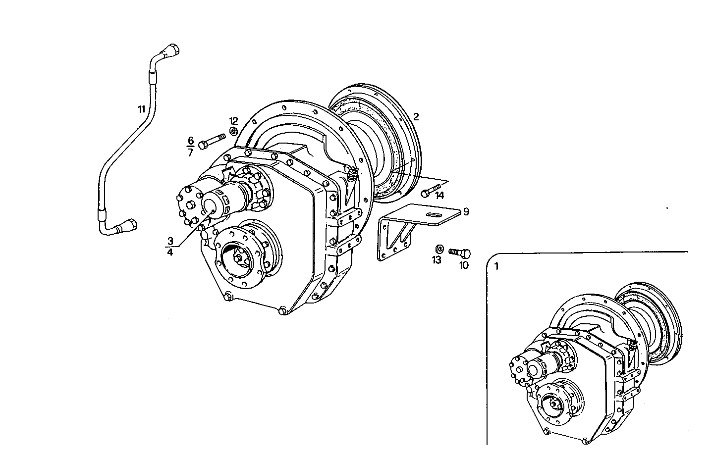 MARINE GEAR ZF-MPM IRM 320-A1 (ang. 7º)