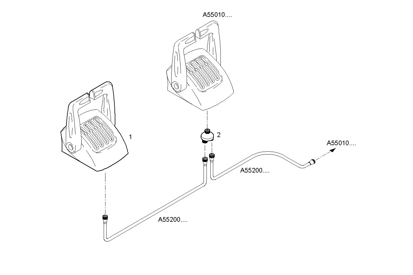 ELECTRONIC LEVERS (CAN-BUS) DOUBLE-ENGINE (FLY BRIDGE)