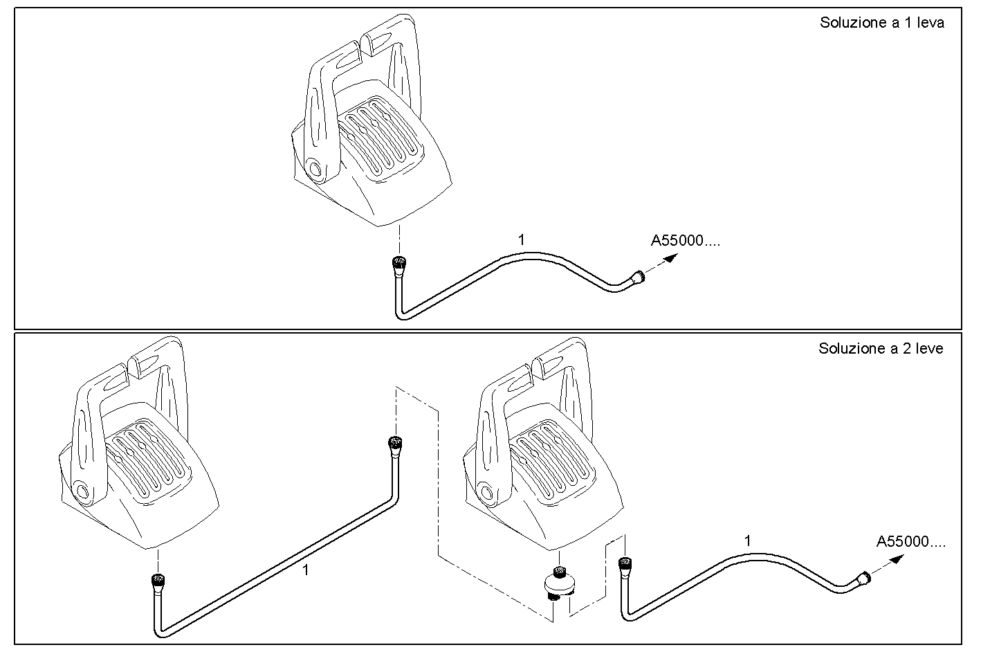 HARNESS - EXTENSION LEVERS 10 MT.