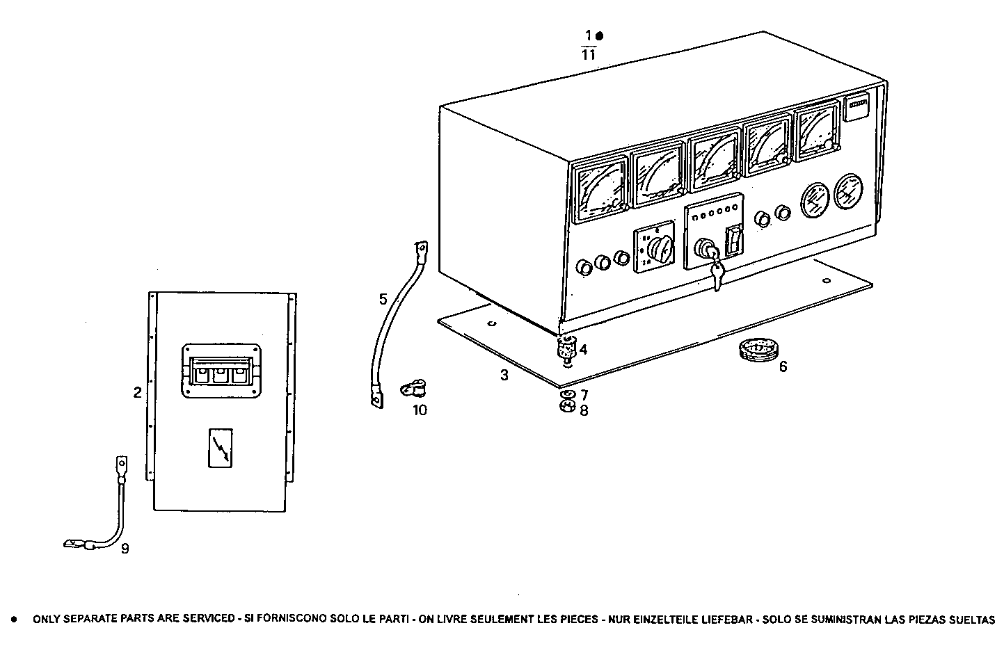 MANUAL CONTROL BOARD FOR ELECT. MACHINE