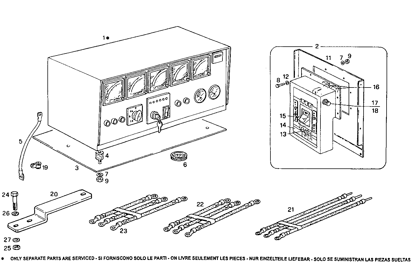 MANUAL CONTROL BOARD FOR ELECT. MACHINE