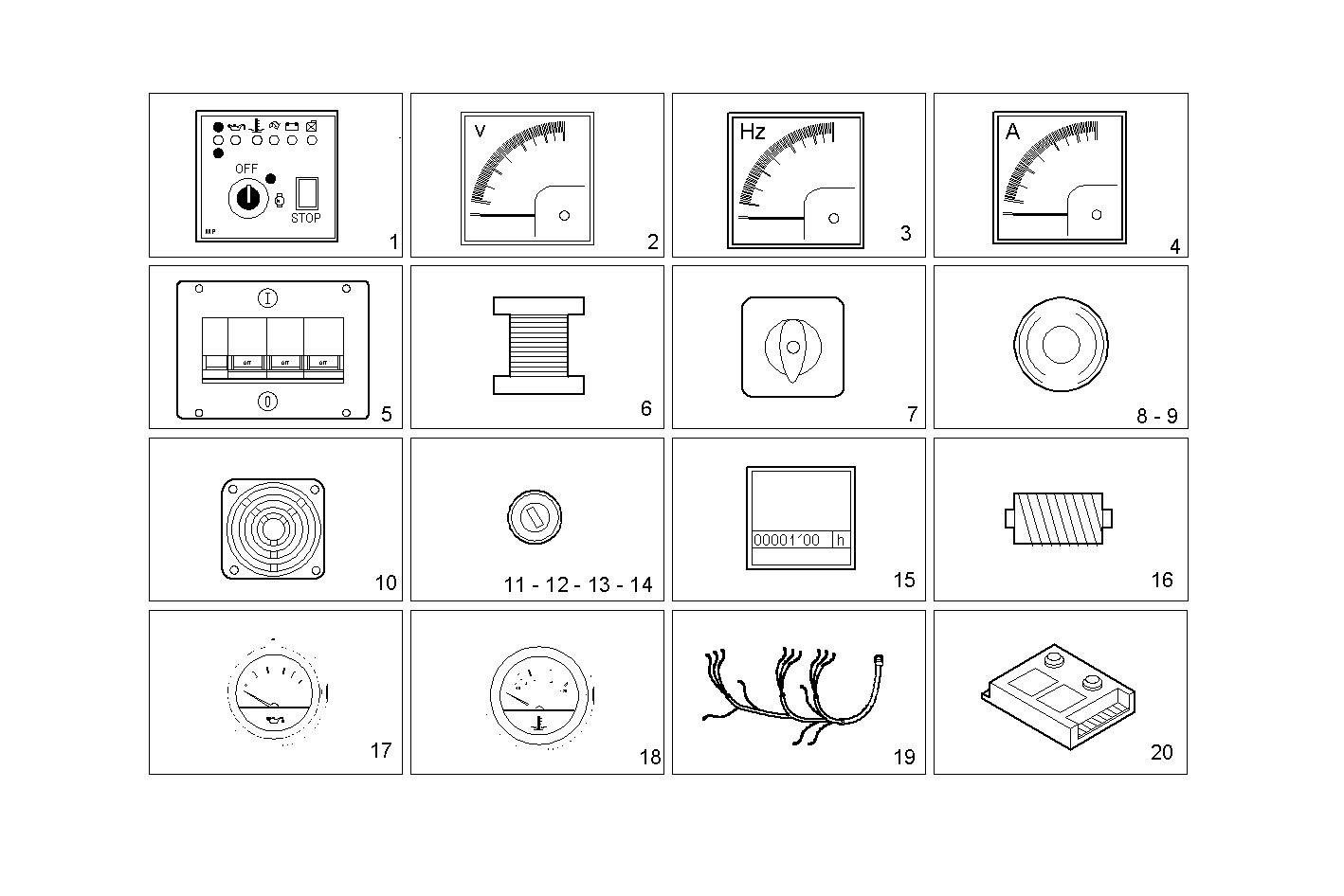 MANUAL CONTROL BOARD FOR ELECT. MACHINE