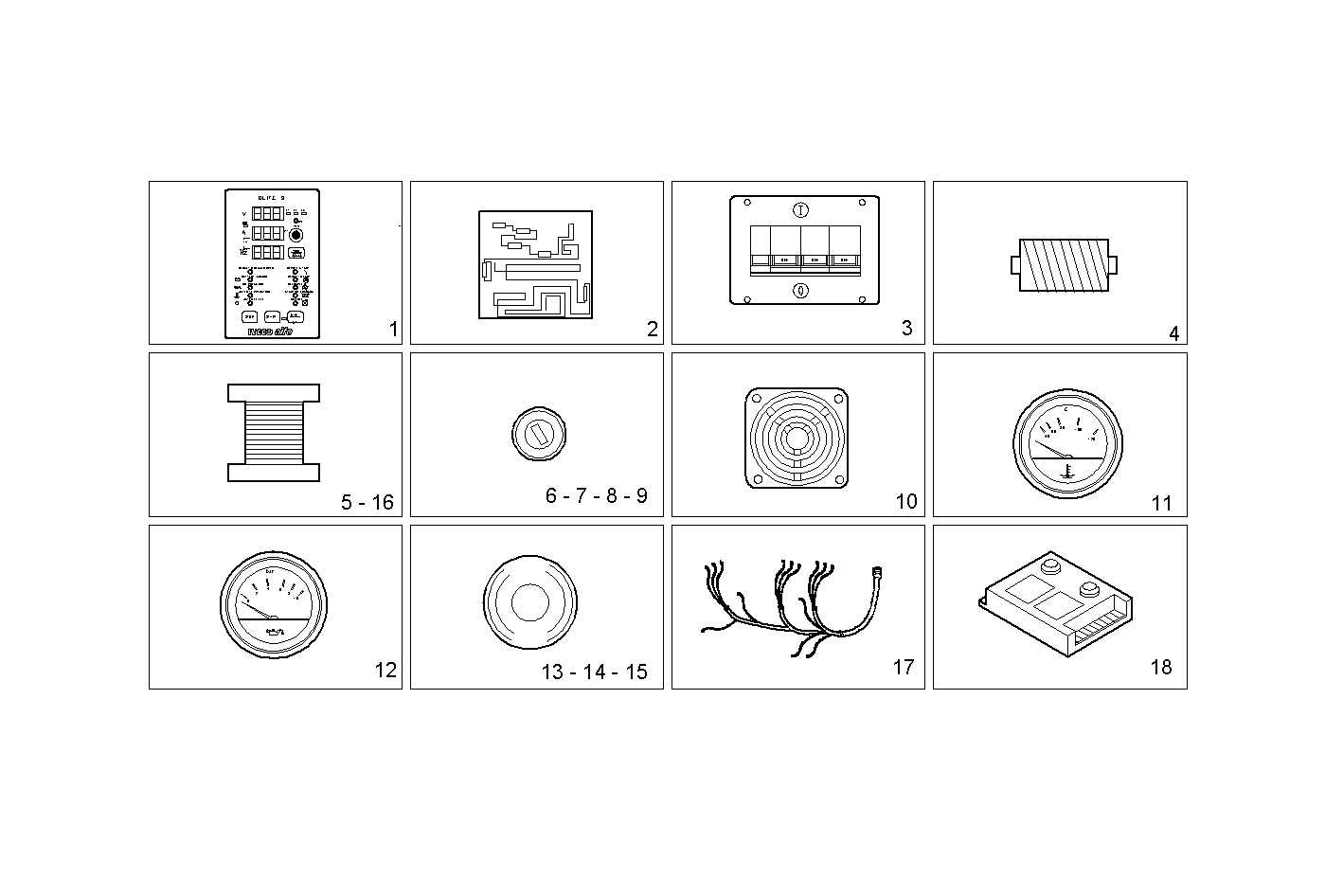 DIGITAL INSTRUMENT  PANEL 12V