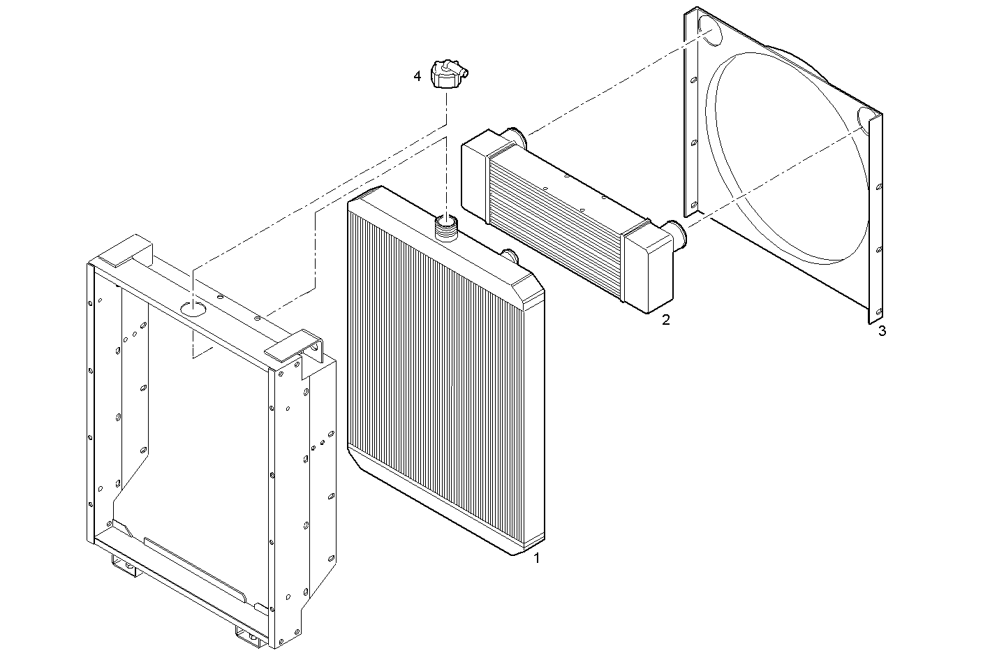 RADIATOR 2 CIRCUITS AIR/WATER